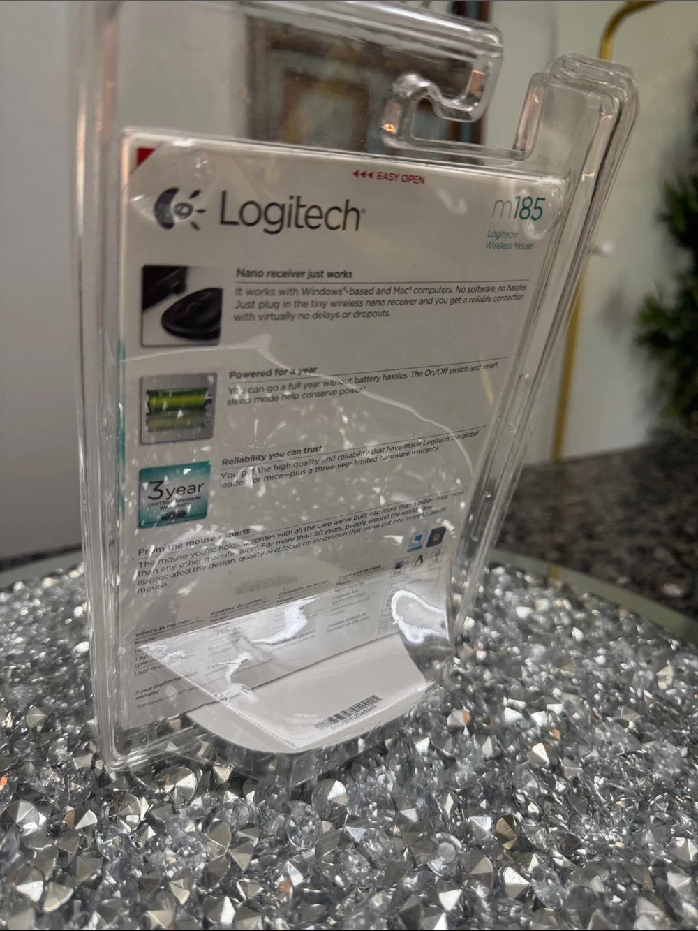 Logitech m185 Wireless Mouse — Black NWT